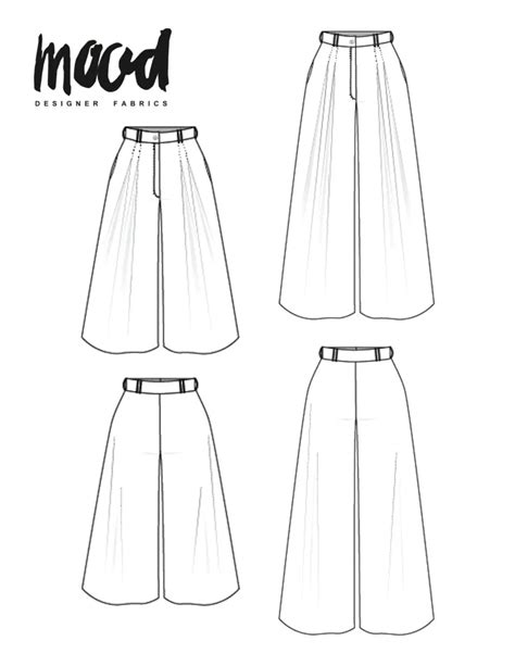 The Aster Pants Free Sewing Pattern Mood Sewciety Sewing Patterns Free Pants Sewing