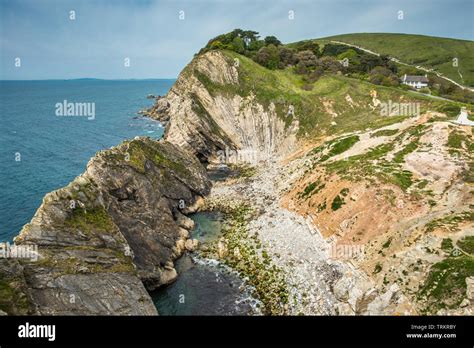 Stair Hole At Lulworth Cove Is Dramatic Coastal Scenery On The Dorset