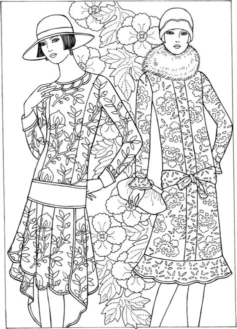 Historical Fashion Coloring Pages Download And Print For Free