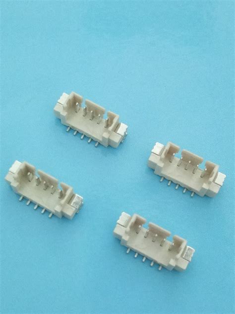1 25mm pitch smt vertical type pcb header connector with pa66 housing beige color