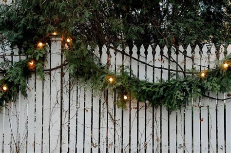 Christmas Fence Decoration Lights Pictures Photos And Images For