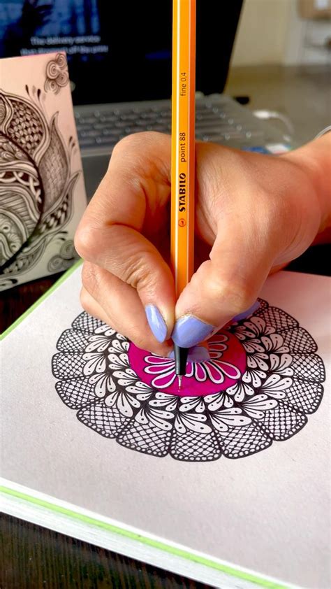 Mandala Art Instagram Preettangledart In 2022 Mandala Drawing