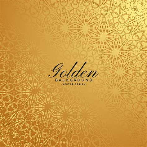 Golden Premium Background With Pattern Design Download Free Vector