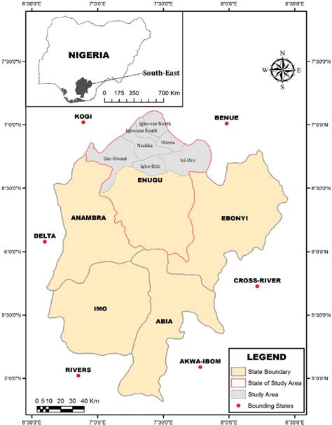 Map Of Southeast Core Igbo States Nigeria Download Scientific Diagram