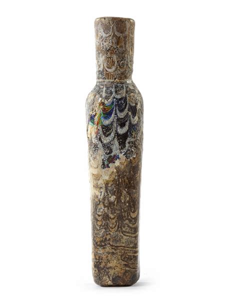 An Early Islamic Glass Bottle Egypt Or Syria 7th 8th Century