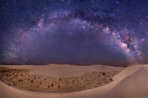 Milky Way Arch Over White Sands White Sands National Monument Wally
