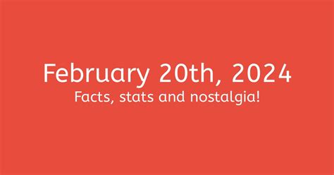 February 20th 2024 Facts Statistics And Events