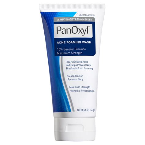 Panoxyl Max Strength Acne Foaming Wash Face Body Benzoyl Peroxide Oz Walmart Com