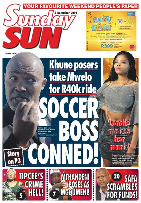 Sunday Sun South Africa December 08 2019 Newspaper