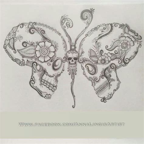 Mystical Skull Butterfly
