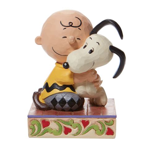 Charlie Brown Snoopy Hugging Jim Shore