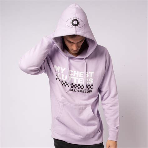 Checkered Hoodie Lavender All Time Low