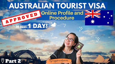 How To Apply Australian Tourist Visa Diy Part Online Profile And Procedure Youtube