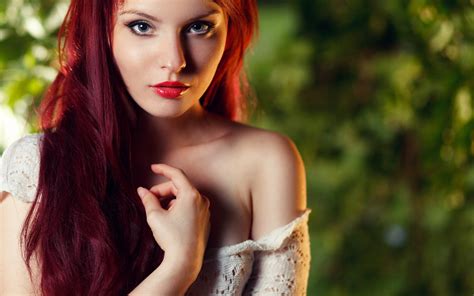 Wallpaper Face Redhead Long Hair Black Hair Fashion Person Skin Supermodel Girl