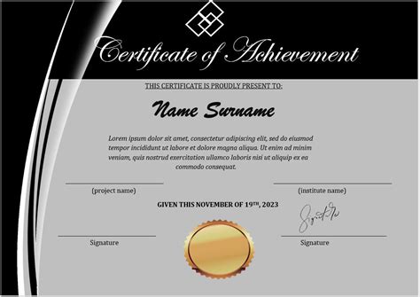 16 Free Achievement Certificate Templates Ms Word Templates Intended