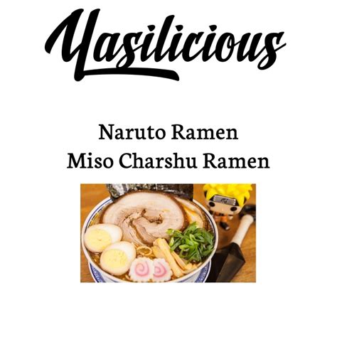 Yasilicious Kochbox für Naruto Ramen Miso Chashu Ramen Suppe Miso Nudelsuppe Asia Shop