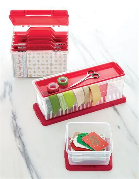Ornament storage box paper organization container store modular design contents totes organize holiday christmas. Christmas Tree Storage, Ornament Storage & Holiday Storage ...