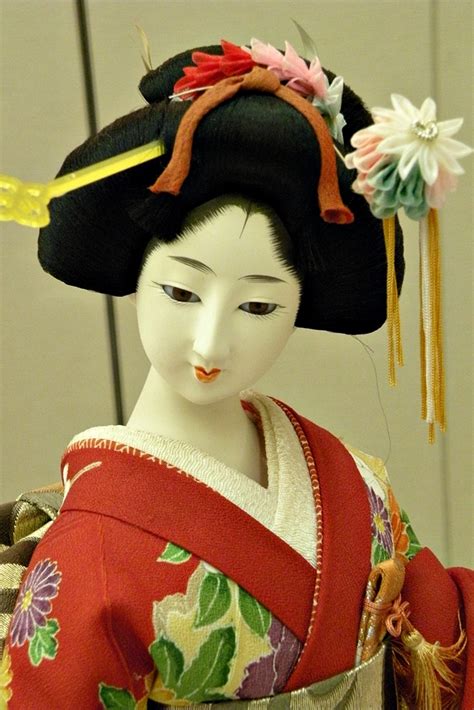 Local Style Beautiful Japanese Dolls In Traditional Dresses
