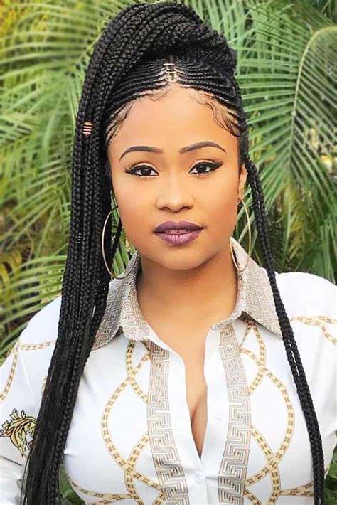 Fulani Braids Short Straight Back With Beads Hairstyles With Beads