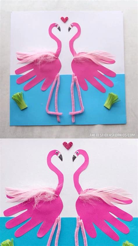 Flamingo Handprints In 2020 Crafts Handprint Crafts Summer Crafts