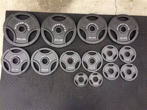 Brand New 315 Lb Fitness Gear Olympic Weight Set For Sale In Davenport