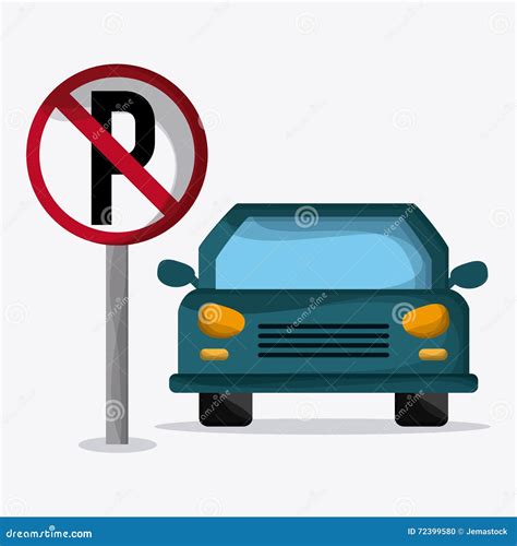 Parking Lot Design Park Icon White Background Vector Graphic Stock