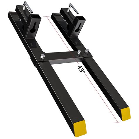 Yitamotor® 43 Clamp On Pallet Forks 1500lbs With Adjustable Stabilize