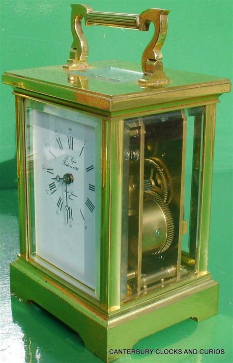 Lepee Vintage French Grande Angelus Striking 8 Day Timepiece Carriage