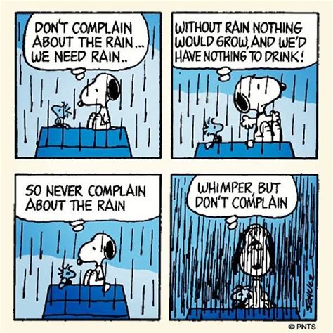 Snoopys Thoughts On Rain Snoopy Cartoon Snoopy Comics Peanuts