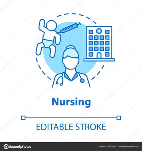 Nursing Concept Icon Child Medical Care Idea Thin Line Illustration