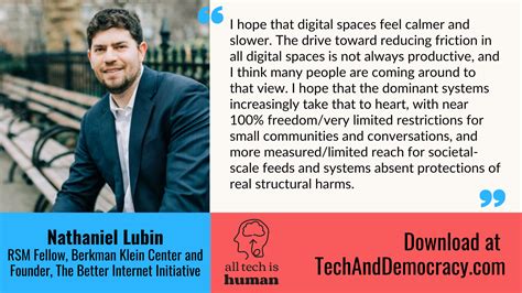 Tech And Democracy Profile Nathaniel Lubin — All Tech Is Human