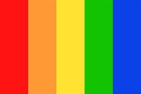 Rainbow Color Palette For Pride
