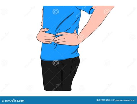 Graphics Drawing Abdominal Pain On The Left Male Anatomy Left Side
