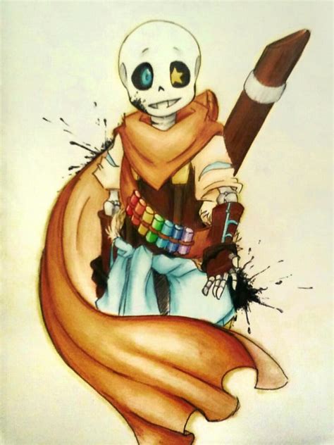 Ink!sans ink!sans is an out!code character who does not belong to any specific alternative universe (au) of undertale. ~Ink!Sans~ by Dont-Freak-Out on DeviantArt