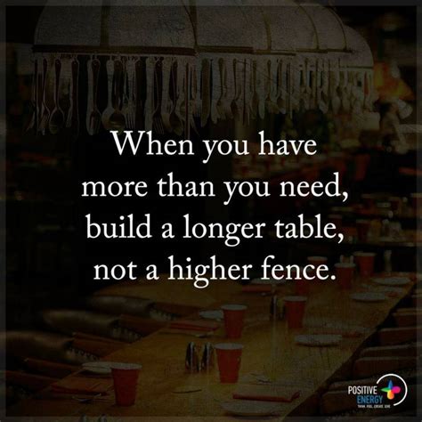 Check out our table quote selection for the very best in unique or custom, handmade pieces from our prints shops. When you have more than you need, build a longer table, not a higher fence. - Quotes