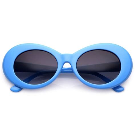 colorful retro 1990 s fashion round clout goggle oval lens sunglasses c449 oval sunglasses