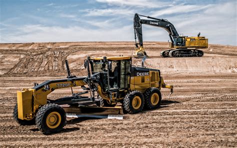 Download Wallpapers John Deere 772gp Motor Grader Construction