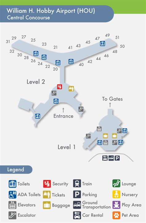 Hobby Airport Map Gallery