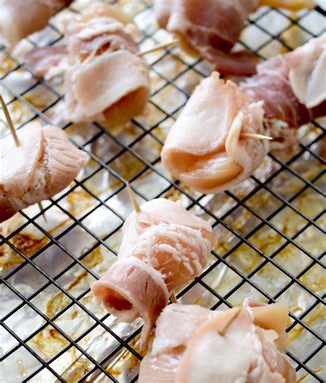 Sweet And Spicy Bacon Wrapped Chicken Bites Recipe Diaries