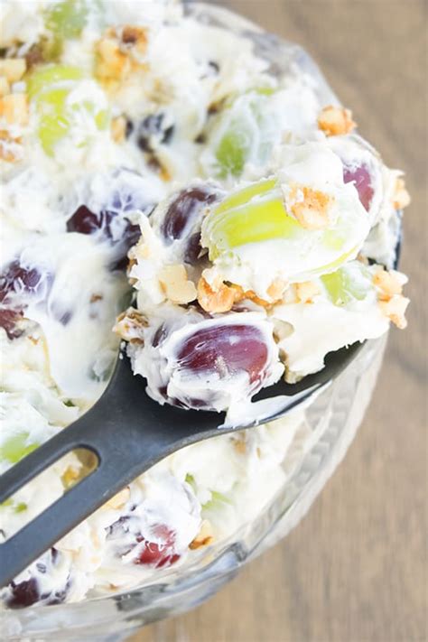 Easy Creamy Grape Salad Cafe Delites