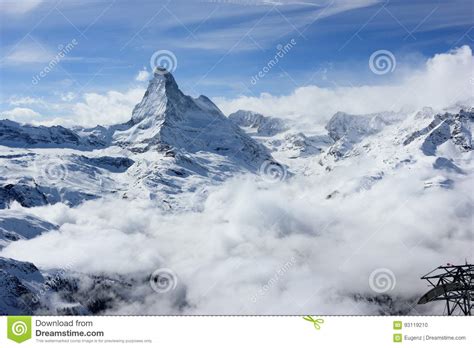 View Of The Matterhorn From The Rothorn Summit Station