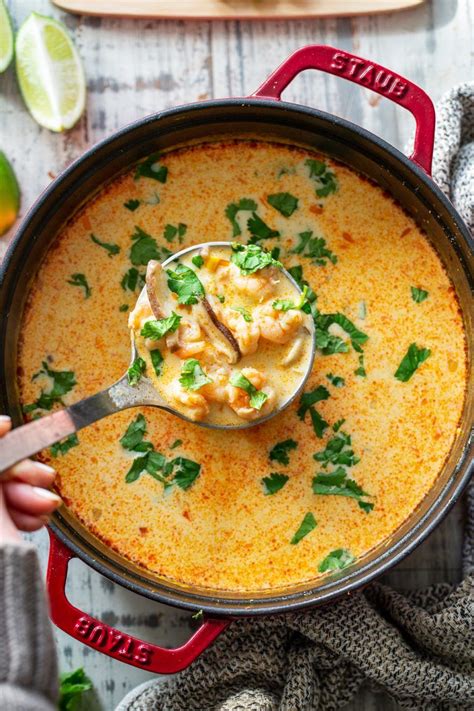 This Thai Shrimp Soup Is Quick And Easy To Make And Packed With Flavor This Shrimp Coconut