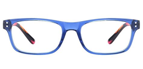 aura rectangle prescription glasses the frame id blue and floral women s eyeglasses payne