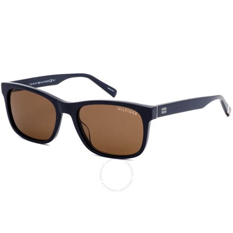 Tommy Hilfiger Brown Rectangular Mens Sunglasses Th 1753s 0pjp 70 55