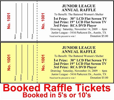 50 Raffle Ticket Samples For Fundraisers