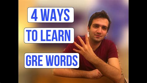 How To Learn Gre Vocabulary Youtube