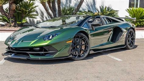 Check Out This Lamborghini Aventador Svj Roadster Finished In Verde Ermes