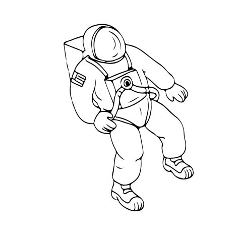 Astronaut Floating In Space Drawing On Behance