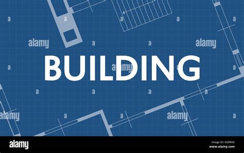 Building On Blueprint Stock Vector Image And Art Alamy