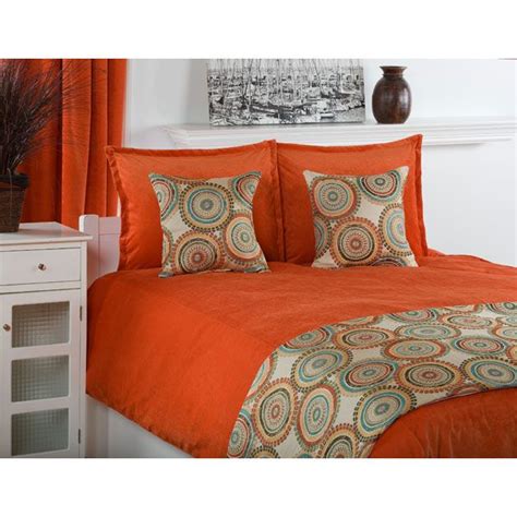 Size king comforter sets : Orange Comforter - Orange Bedding - Modern Bedding (With ...